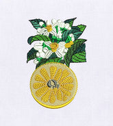 Citrus Orange Machine Embroidery Design