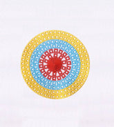 Geometric Boxes in a Circle Quilting Embroidery Design
