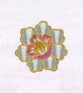 Exquisitely Detailed Flower Embroidery Design