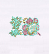 Beautifully Color Coordinated Flower Embroidery Design