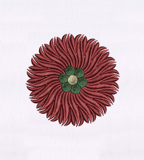 Beautifully Symmetrical Flower Embroidery Design