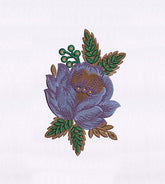 Beautiful Precious Purple Flower Embroidery Design