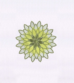 Gorgeous Yellow and White Flower Embroidery Design