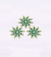 Wind Swiveling Flowers Embroidery Design