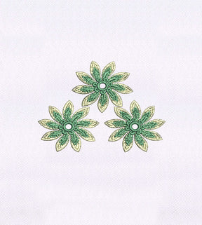 Wind Swiveling Flowers Embroidery Design