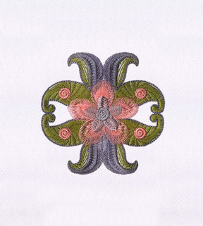 Pastel Colored Flower Quilting Embroidery Design