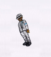 Dancing Michael Jackson Cap Embroidery Design