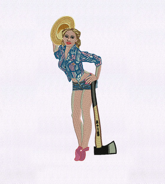 Fashion Forward Farm Girl Embroidery Design