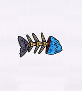 Quirky and Creepy Fish Cap Embroidery Design
