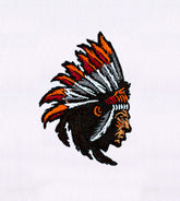Powerful Native American Man Embroidery Design