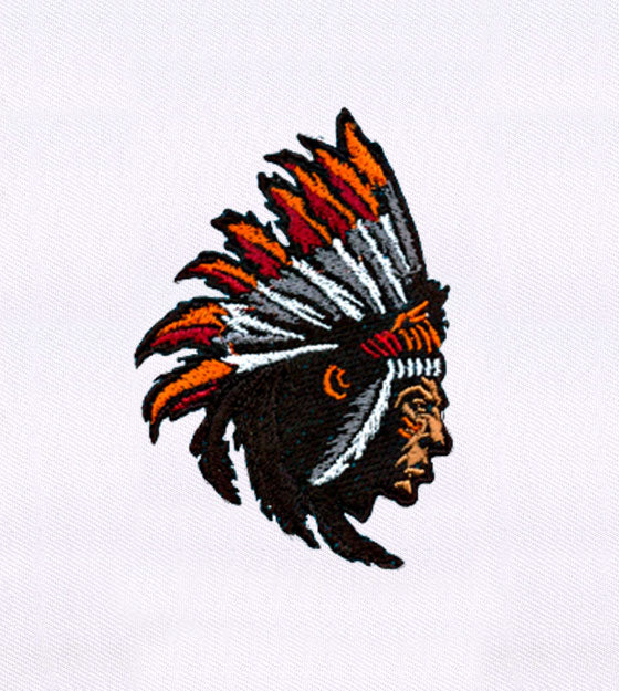 Powerful Native American Man Embroidery Design