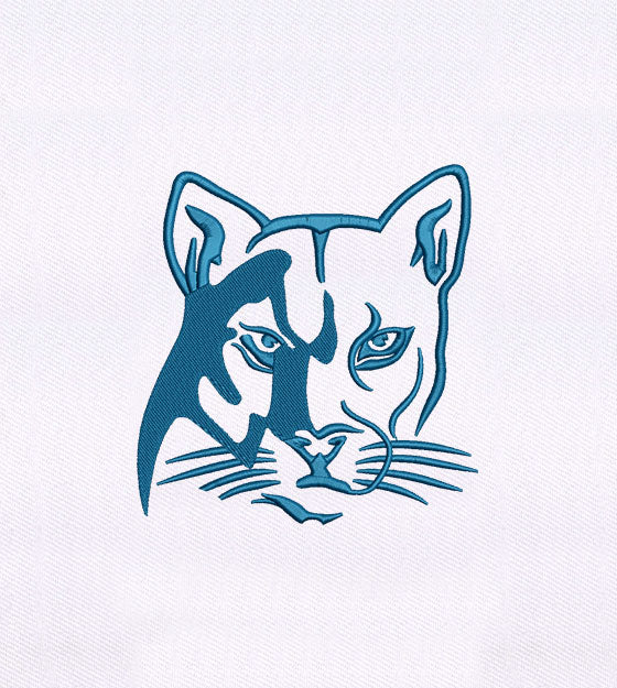 Puma Cat Embroidery Design