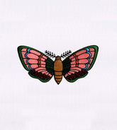 Beautifully Detailed Moth Embroidery Design
