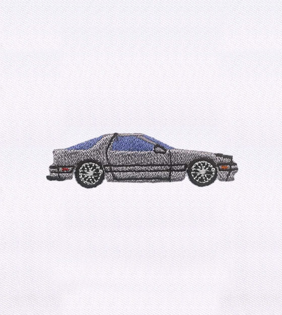 Luxurious Gray Car Cap Embroidery Design