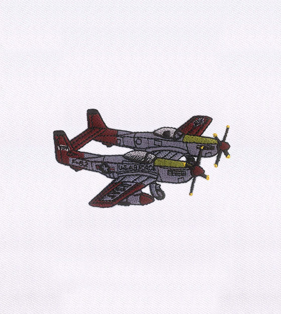 Twin Fighter Jet Plane Embroidery Design