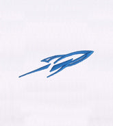 Outlined Blue Rocket Jet Cap Embroidery Design