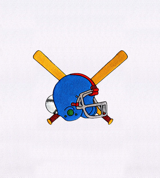 Fashionable Baseball Sporting Goods Embroidery Design