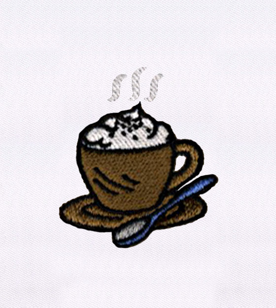 Cream Topped Frappuccino Coffee Embroidery Design