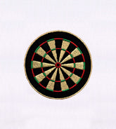 Classic Red and Green Dartboard Embroidery Design