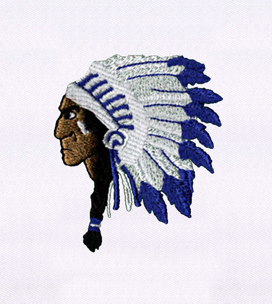 Regal Chief Native American Man Embroidery Design