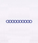 Linked Chain Blue Border Embroidery Design