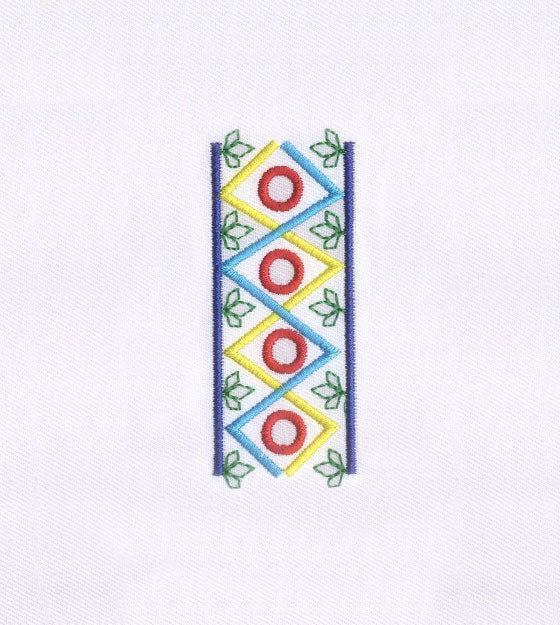 Intricately Detailed Border Quilting Embroidery Design