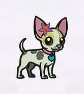 Chihuahua Embroidery Design