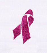 Breast Cancer Support Pink Ribbon Embroidery Design