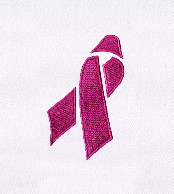 Breast Cancer Support Pink Ribbon Embroidery Design