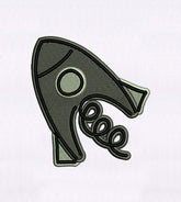 Childlike Imagines Rocket Ship Embroidery Design