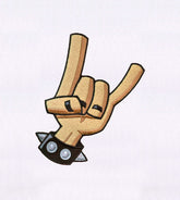 Spiked Bracelet Rock on Hand Embroidery Design