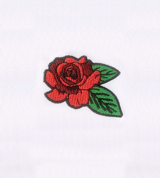 Precious Fancy Red Rose Embroidery Design