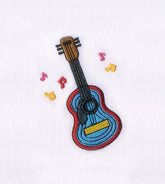 Colorfully in Tune Guitar Embroidery Design