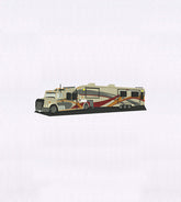 Modern Camouflage Trailer Truck Embroidery Design