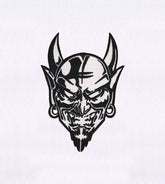 Smiling Devil Mask Embroidery Design