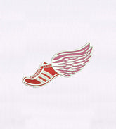 Winged High Flying Red Shoe Embroidery Design