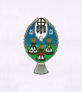 Eagle Centric Native American Tents Embroidery Design