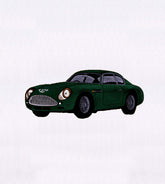 Classic Green Vintage Car Embroidery Design