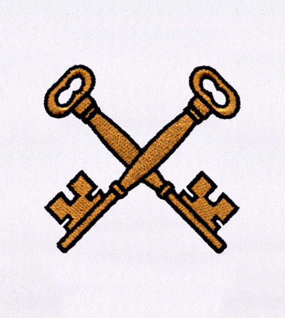 Old Style Large Brass Keys Embroidery Design