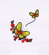 Nectar Suckling Fluttering Butterflies Embroidery Design