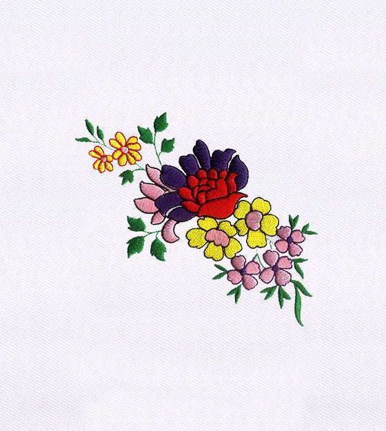 Breathtaking Colorful Rose Flowers Embroidery Design
