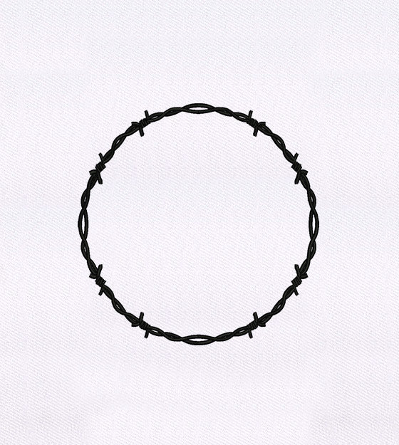 Barbed Wire Circle Quilting Embroidery Design