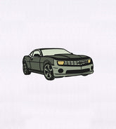 Luxurious and Elan Car Silhouette Embroidery Design