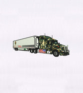 Camouflage Military Truck Embroidery Design
