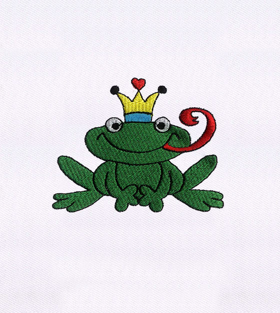 Lovable Prince of the Frogs Embroidery Design
