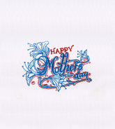Creatively Blue Happy Mothers Day Embroidery Design