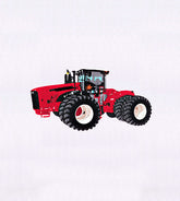 Agriculturally Sound Red Tractor Embroidery Design