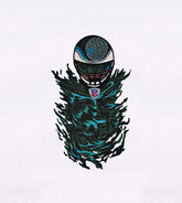 Artistic and Modern Football Player Embroidery Design