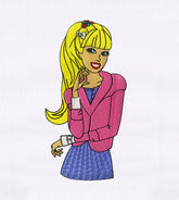 Fabulously Awesome Girl Embroidery Design