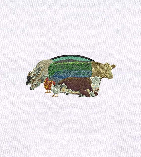 Farm Animals Embroidery Design